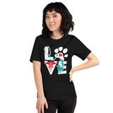 Veterinary Dog and Cat Unisex t-shirt-I love Veterinary