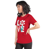 Veterinary Dog and Cat Unisex T-shirt Bella + Canvas 3001-Unisex Staple T-Shirt | Bella + Canvas 3001-I love Veterinary
