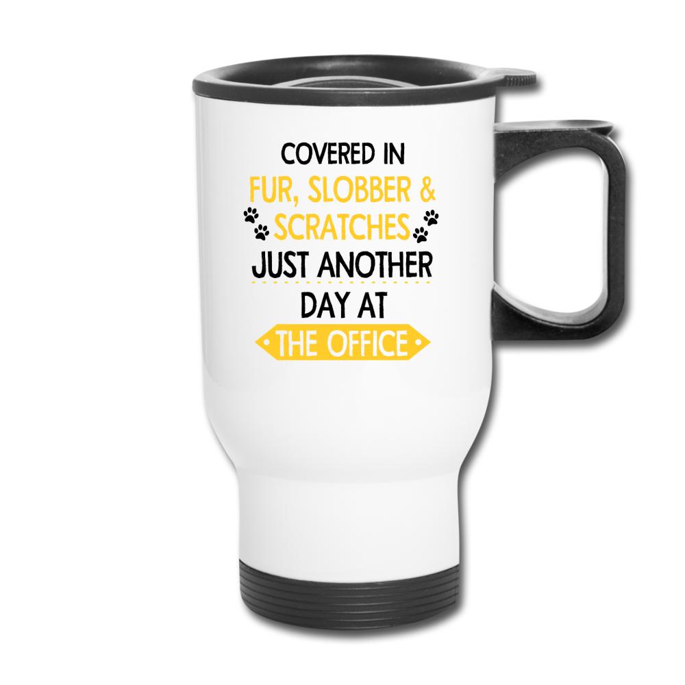 Veterinary - Fur, Slobber, Scratches 14oz Travel Mug-Travel Mug | BestSub B4QC2-I love Veterinary