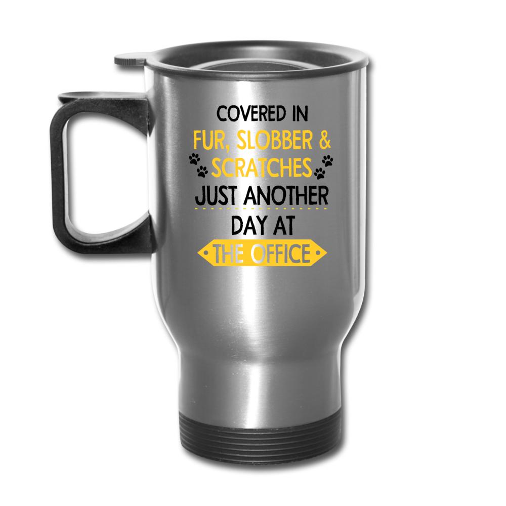 Veterinary - Fur, Slobber, Scratches 14oz Travel Mug-Travel Mug | BestSub B4QC2-I love Veterinary