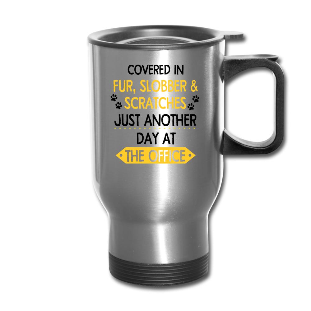 Veterinary - Fur, Slobber, Scratches 14oz Travel Mug-Travel Mug | BestSub B4QC2-I love Veterinary