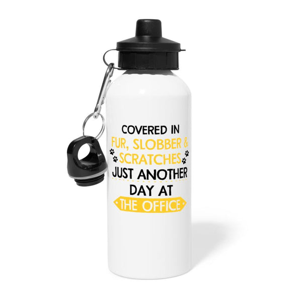 Veterinary - Fur, Slobber, Scratches 20oz Water Bottle-Water Bottle | BestSub BLH1-2-I love Veterinary