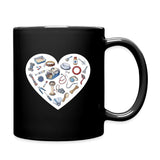 Veterinary Heart 11oz Black Mug-Full Color Mug | BestSub B11Q-I love Veterinary