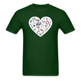 Veterinary Heart Unisex T-shirt-Unisex Classic T-Shirt | Fruit of the Loom 3930-I love Veterinary