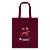 Veterinary - I'm an animalaholic Cotton Tote Bag-Tote Bag | Q-Tees Q800-I love Veterinary