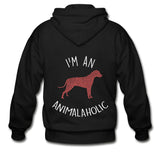 Veterinary - I'm an animalaholic Unisex Zip Hoodie-Heavy Blend Adult Zip Hoodie | Gildan G18600-I love Veterinary