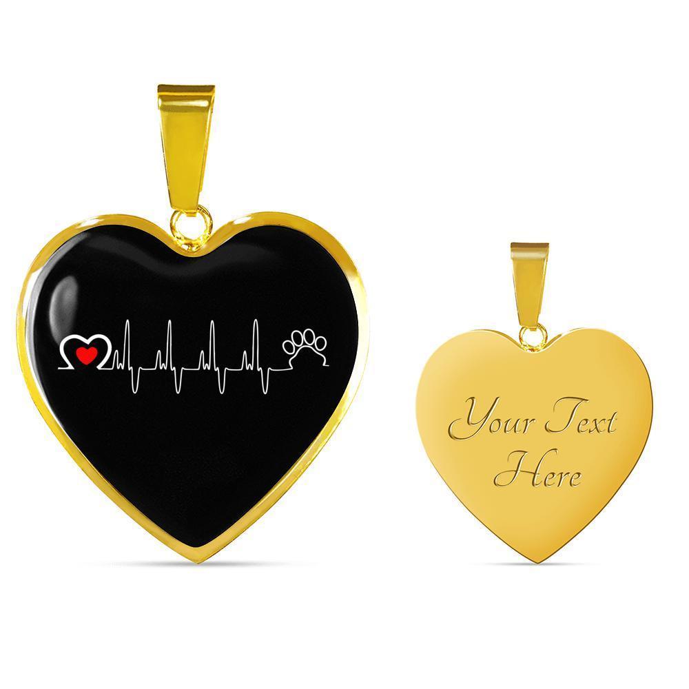 Veterinary Jewelry Gift Luxury Heart Necklace - Animal Love Beat-Necklace-I love Veterinary