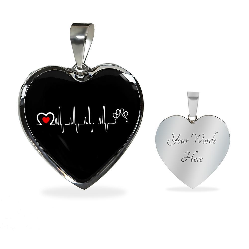 Veterinary Jewelry Gift Luxury Heart Necklace - Animal Love Beat-Necklace-I love Veterinary