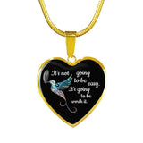 Veterinary Jewelry Gift Luxury Heart Necklace - It's not going to be easy. It's going to be worth it-Necklace-I love Veterinary