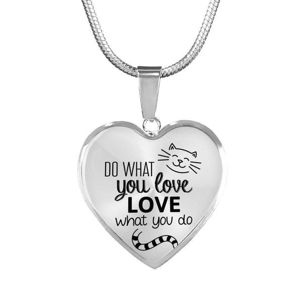 Veterinary Jewelry Gift Luxury Heart Necklace - Love what you do-Necklace-I love Veterinary