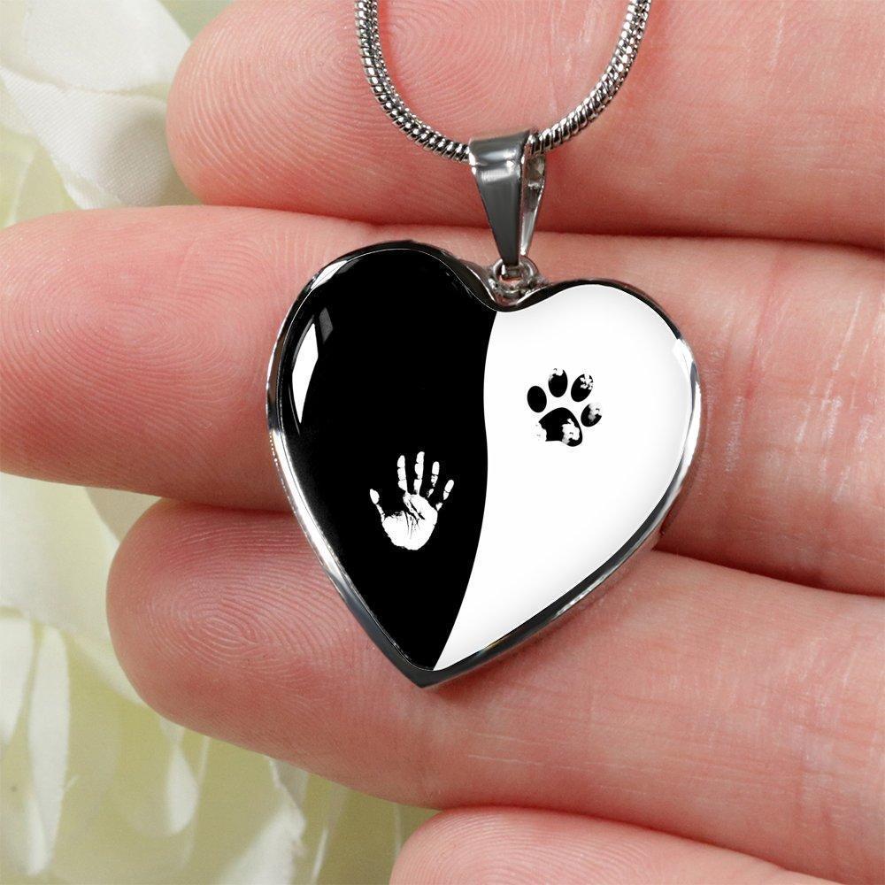 Veterinary Jewelry Gift Luxury Heart Necklace - Ying Yang-Necklace-I love Veterinary