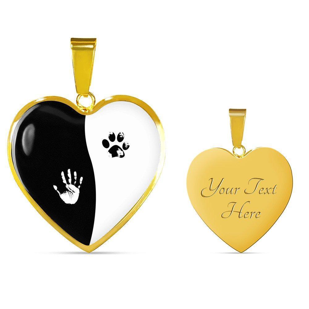 Veterinary Jewelry Gift Luxury Heart Necklace - Ying Yang-Necklace-I love Veterinary