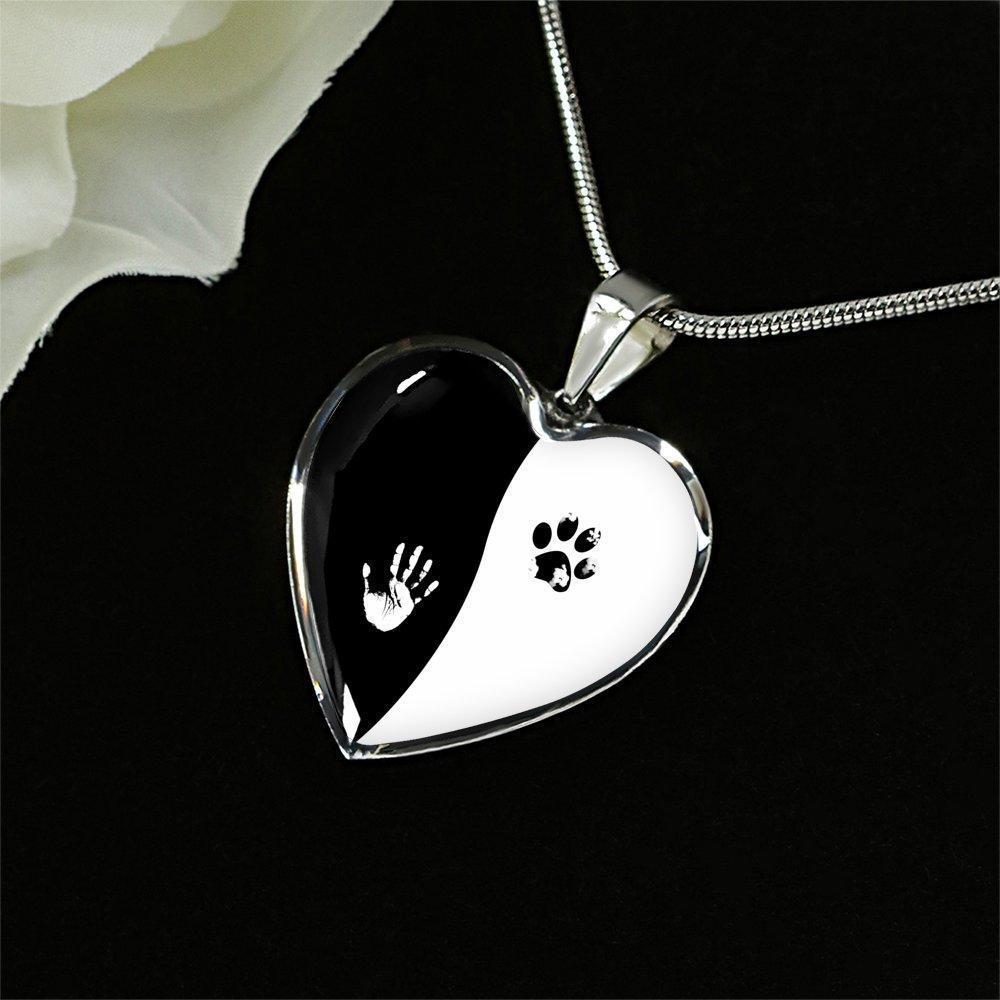 Veterinary Jewelry Gift Luxury Heart Necklace - Ying Yang-Necklace-I love Veterinary