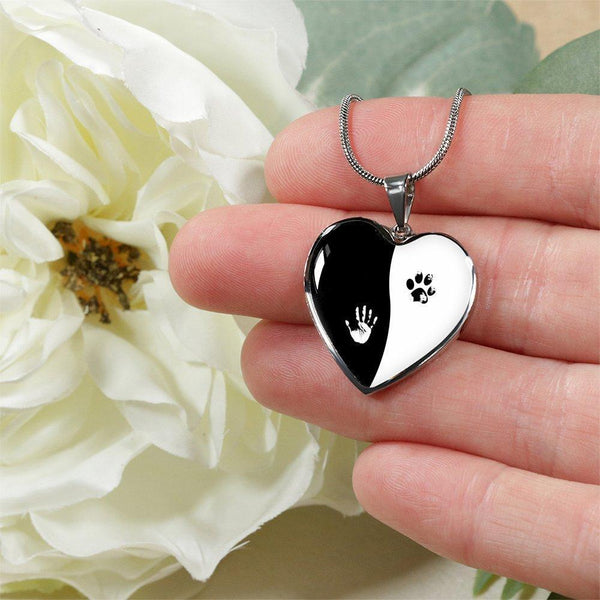 Veterinary Jewelry Gift Luxury Heart Necklace - Ying Yang-Necklace-I love Veterinary