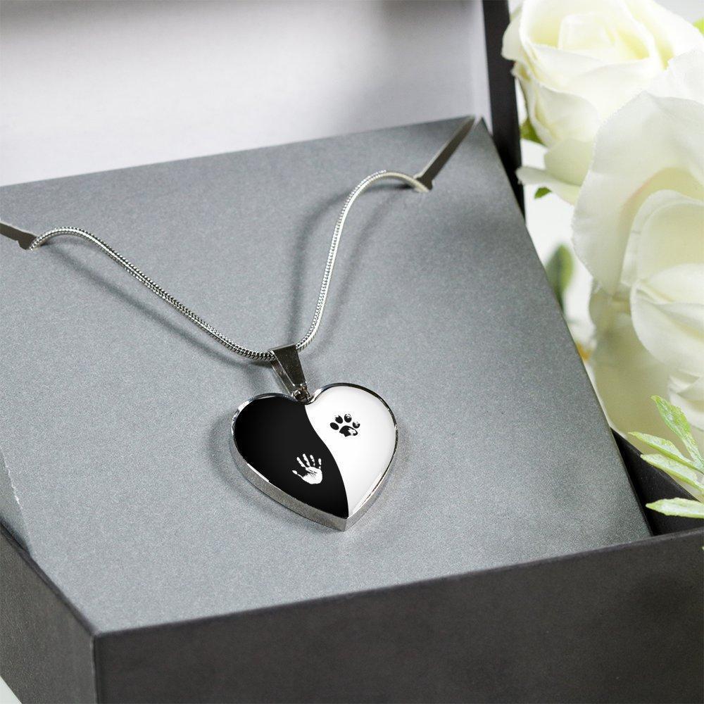 Veterinary Jewelry Gift Luxury Heart Necklace - Ying Yang-Necklace-I love Veterinary