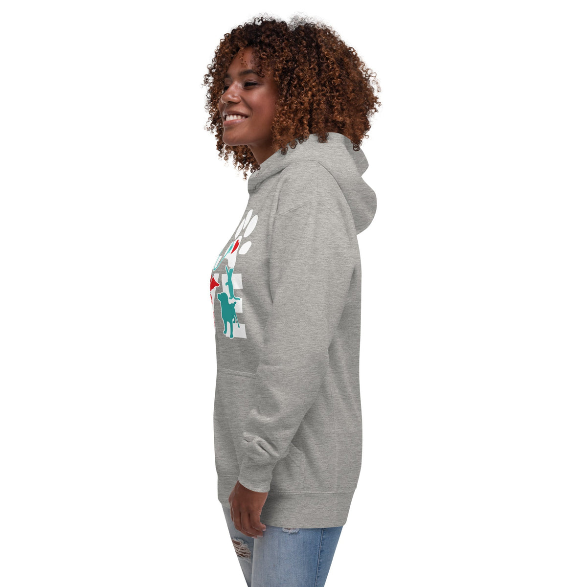 Veterinary Love Dog and Cat Unisex Premium Hoodie-Premium Unisex Hoodie-I love Veterinary