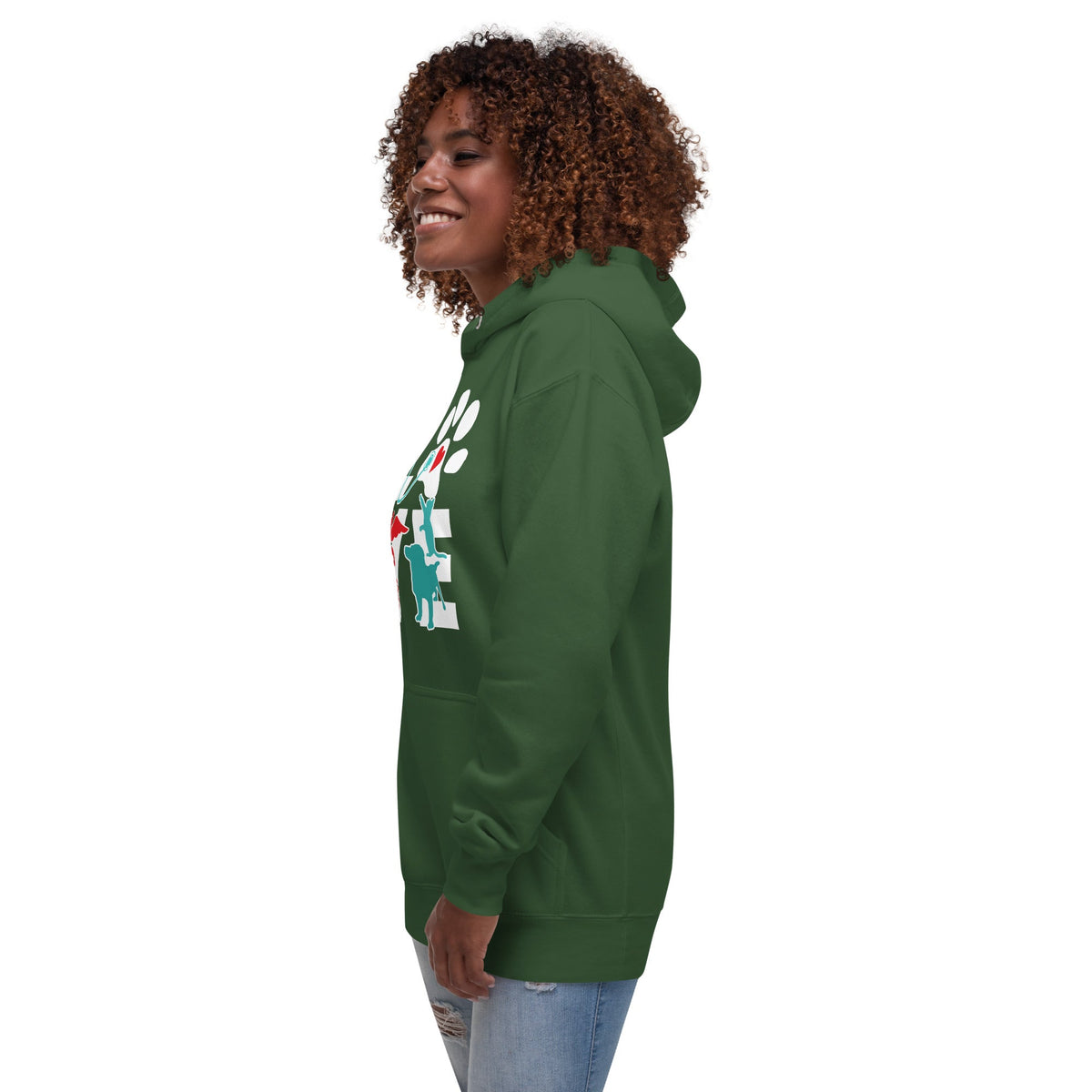 Veterinary Love Dog and Cat Unisex Premium Hoodie-Premium Unisex Hoodie-I love Veterinary