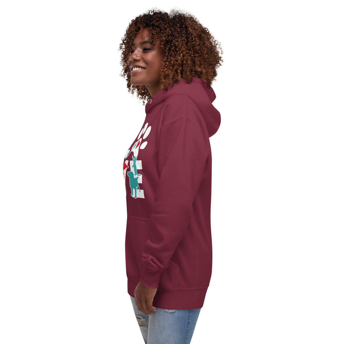 Veterinary Love Dog and Cat Unisex Premium Hoodie-Premium Unisex Hoodie-I love Veterinary