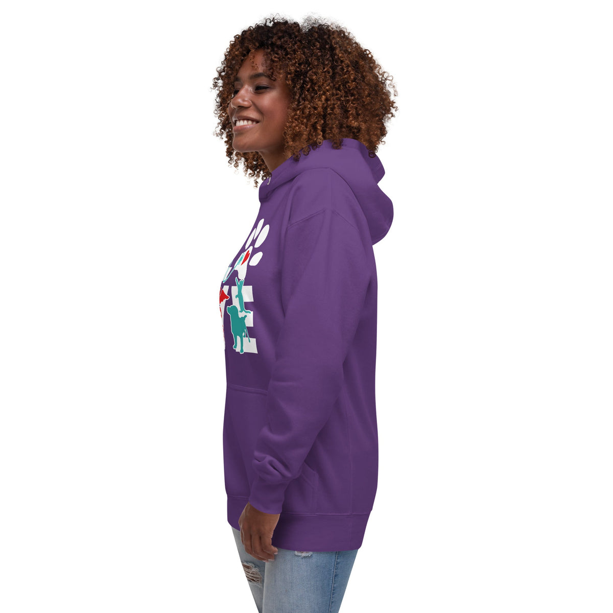 Veterinary Love Dog and Cat Unisex Premium Hoodie-Premium Unisex Hoodie-I love Veterinary