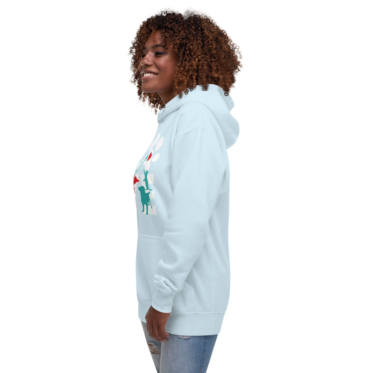 Veterinary Love Dog and Cat Unisex Premium Hoodie-Premium Unisex Hoodie-I love Veterinary