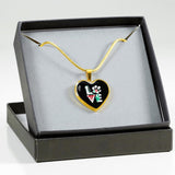 Veterinary Love, Dog, Cat- Golden Heart Necklace-Necklace-I love Veterinary