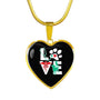 Veterinary Love, Dog, Cat- Golden Heart Necklace-Necklace-I love Veterinary