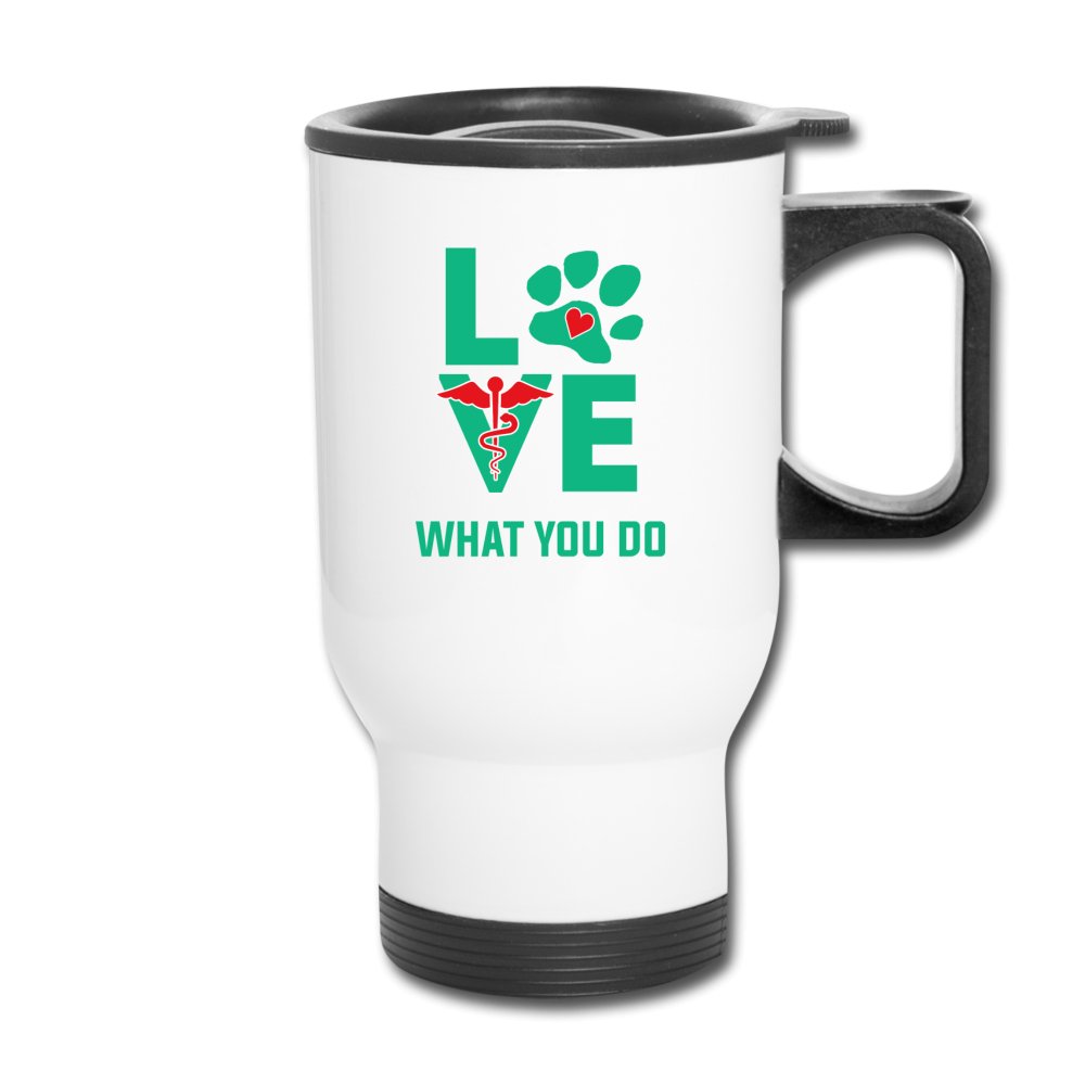 Veterinary - Love what you do 14oz Travel Mug-Travel Mug | BestSub B4QC2-I love Veterinary
