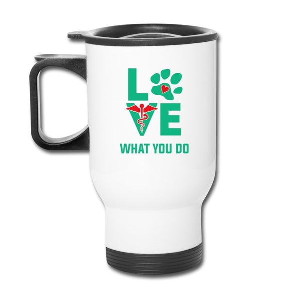 Veterinary - Love what you do 14oz Travel Mug-Travel Mug | BestSub B4QC2-I love Veterinary