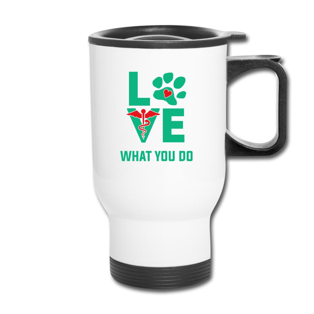 Veterinary - Love what you do 14oz Travel Mug-Travel Mug | BestSub B4QC2-I love Veterinary