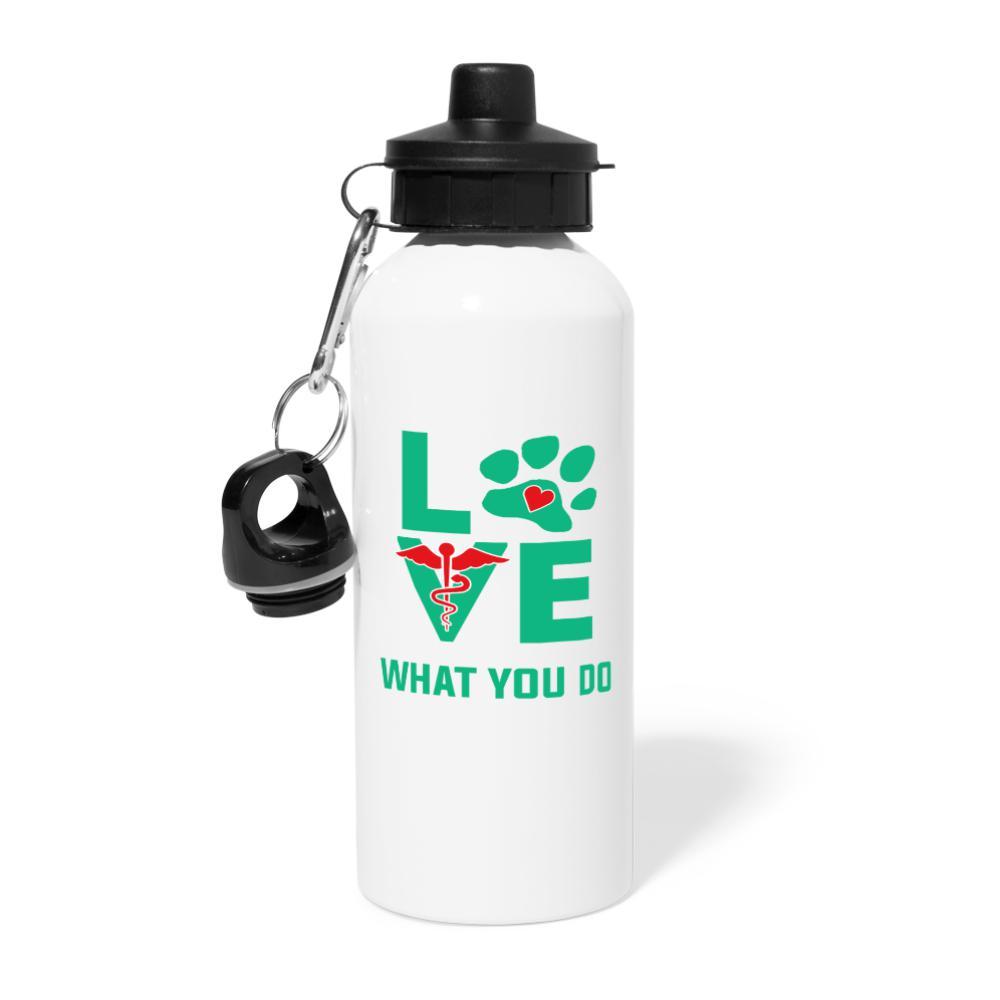 Veterinary - Love what you do 20oz Water Bottle-Water Bottle | BestSub BLH1-2-I love Veterinary