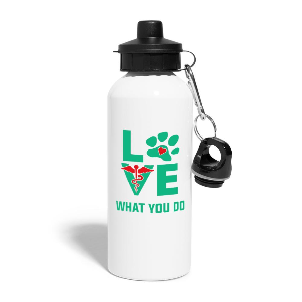 Veterinary - Love what you do 20oz Water Bottle-Water Bottle | BestSub BLH1-2-I love Veterinary