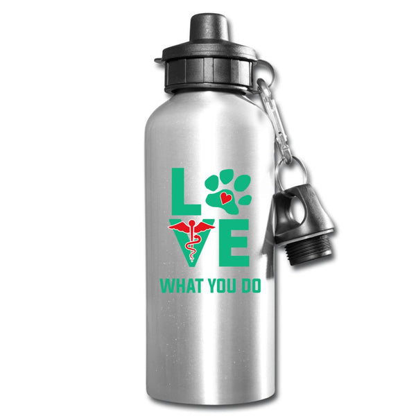 Veterinary - Love what you do 20oz Water Bottle-Water Bottle | BestSub BLH1-2-I love Veterinary