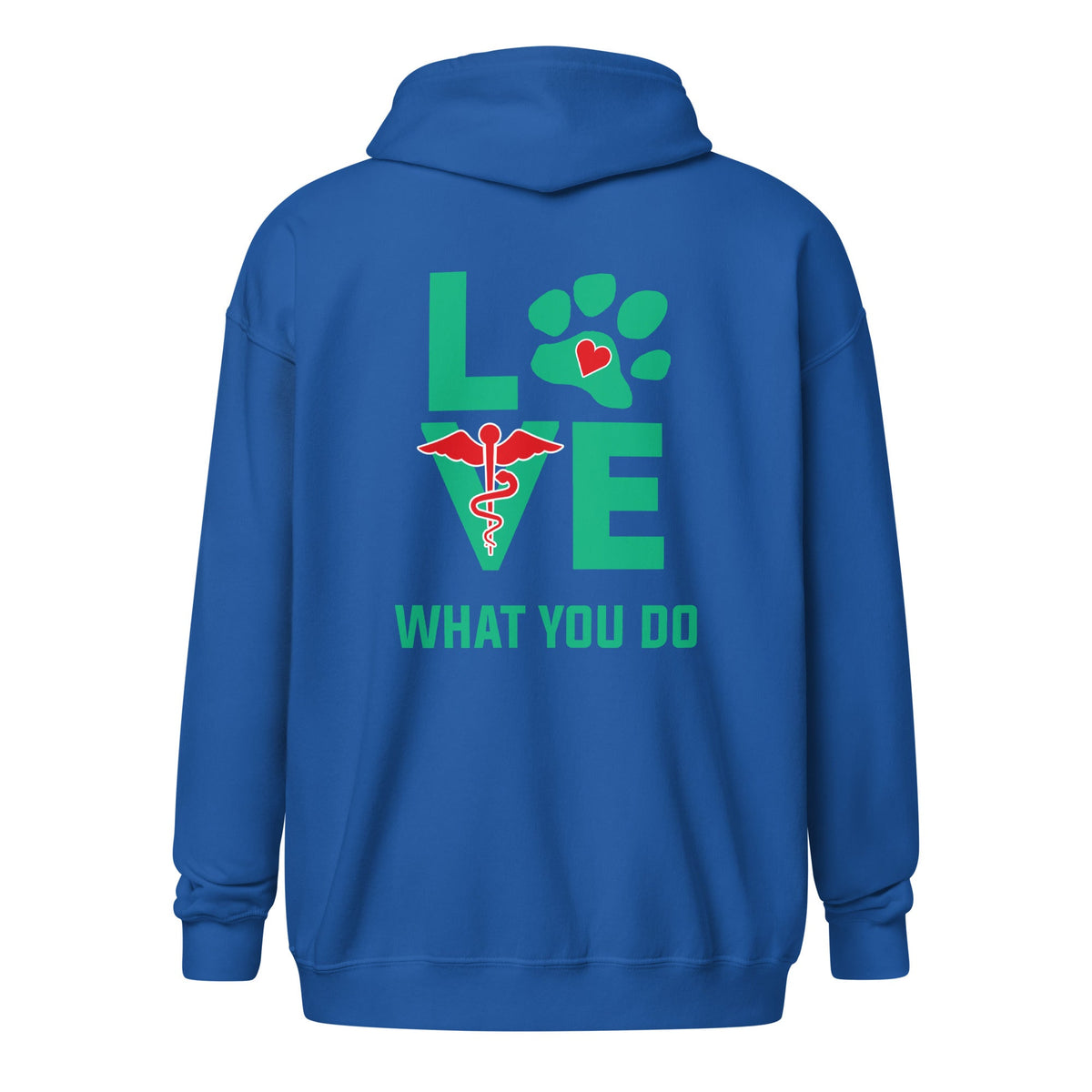 Veterinary - Love what you do Unisex Zip Hoodie-Unisex Zip Hoodie | Gildan 18600-I love Veterinary