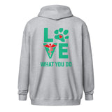 Veterinary - Love what you do Unisex Zip Hoodie-Unisex Heavy Blend Zip Hoodie | Gildan 18600-I love Veterinary