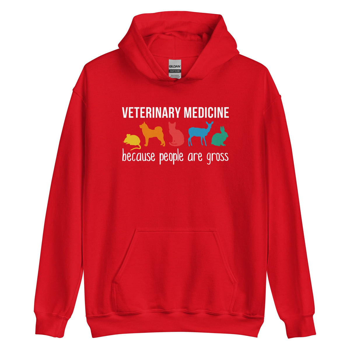Veterinary Medicine because people are gross Unisex Hoodie-Unisex Hoodie | Gildan 18500-I love Veterinary