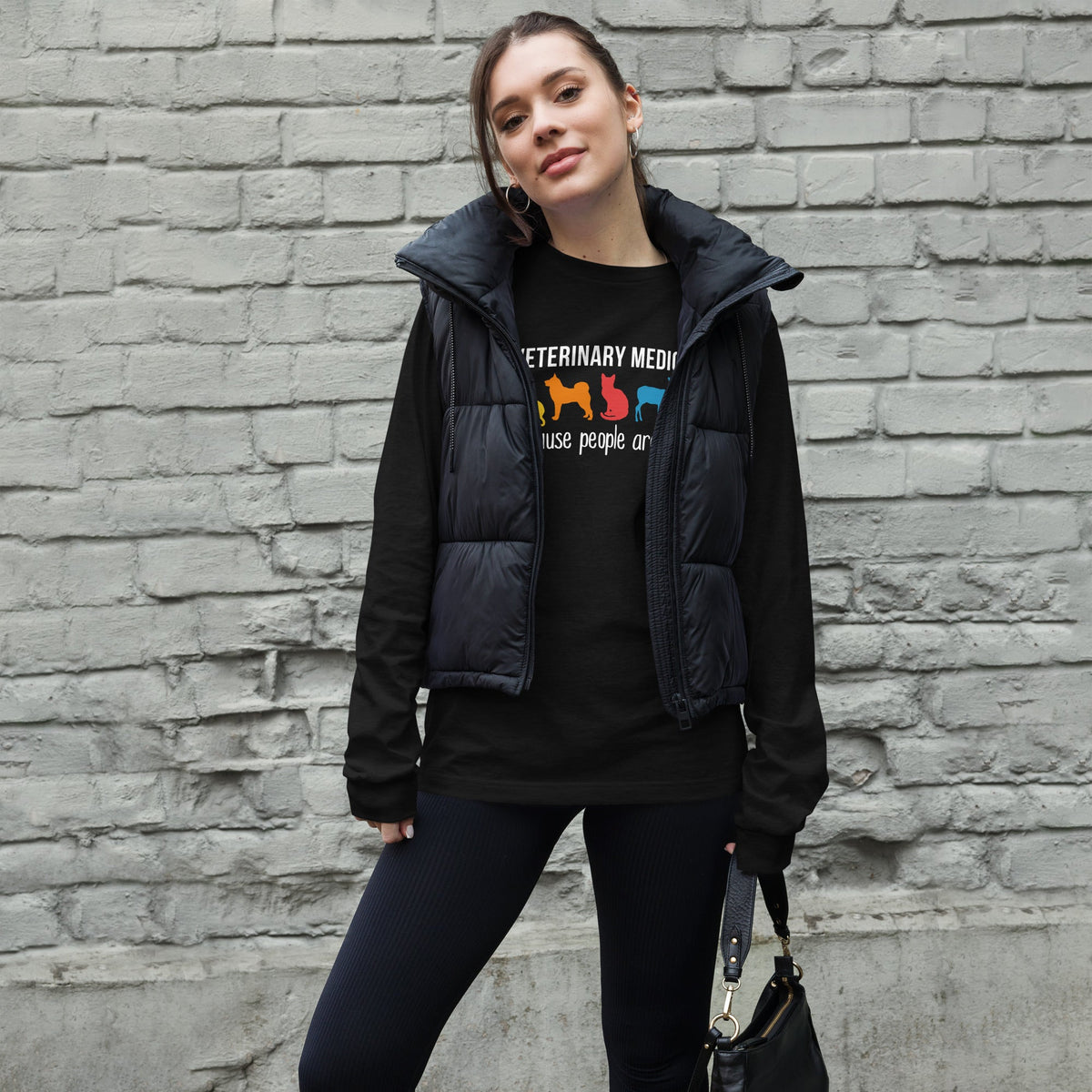 Veterinary Medicine because people are gross Unisex Long Sleeve Tee-Unisex Long Sleeve Shirt | Bella + Canvas 3501-I love Veterinary