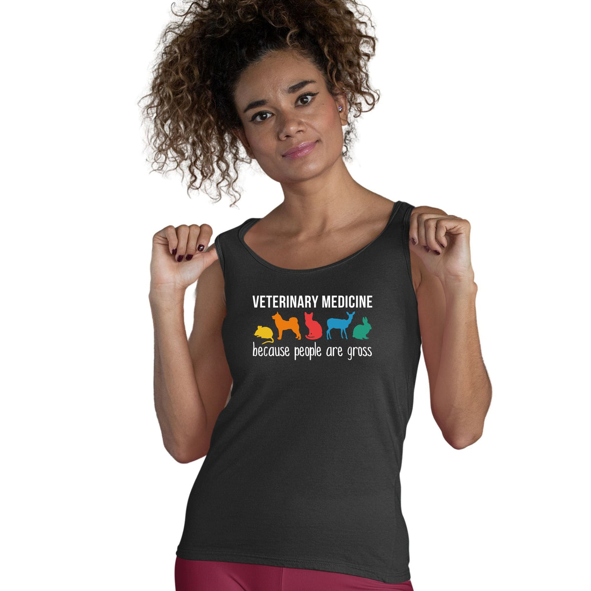 Veterinary medicine: because people are gross Women's Tank Top-Women’s Premium Tank Top | Spreadshirt 917-I love Veterinary