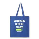 Veterinary medicine degree loading Cotton Tote Bag-Tote Bag | Q-Tees Q800-I love Veterinary