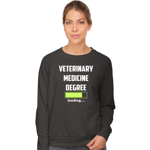 Veterinary medicine degree loading Crewneck Sweatshirt-Unisex Crewneck Sweatshirt | Gildan 18000-I love Veterinary