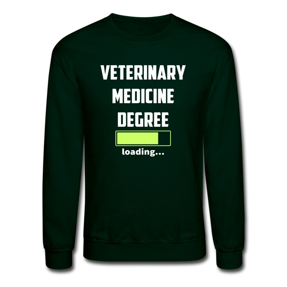 Veterinary medicine degree loading Crewneck Sweatshirt-Unisex Crewneck Sweatshirt | Gildan 18000-I love Veterinary