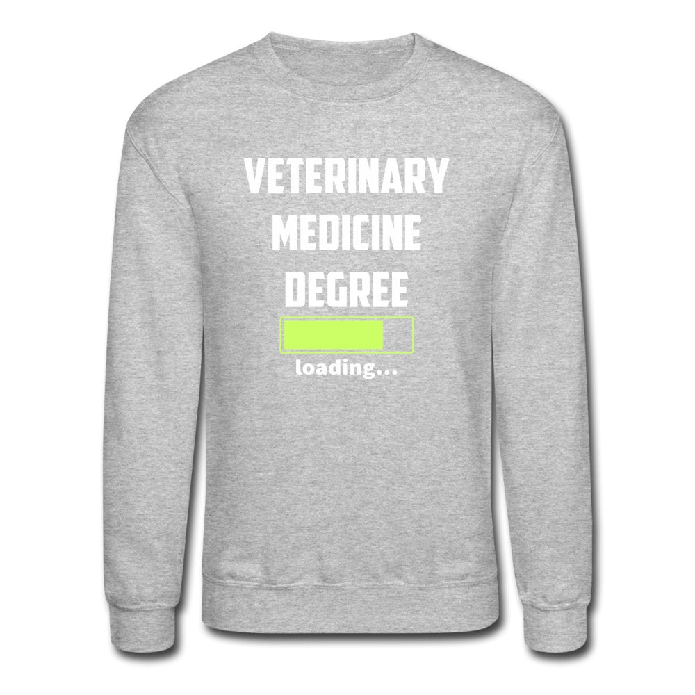 Veterinary medicine degree loading Crewneck Sweatshirt-Unisex Crewneck Sweatshirt | Gildan 18000-I love Veterinary