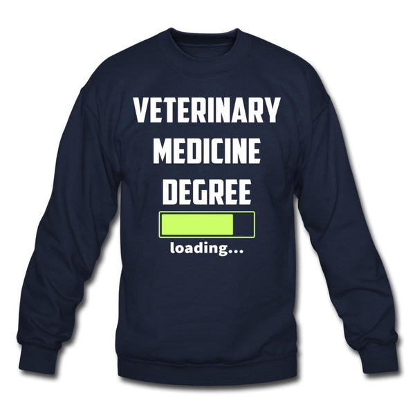 Veterinary medicine degree loading Crewneck Sweatshirt-Unisex Crewneck Sweatshirt | Gildan 18000-I love Veterinary