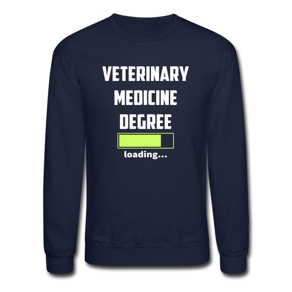 Veterinary medicine degree loading Crewneck Sweatshirt-Unisex Crewneck Sweatshirt | Gildan 18000-I love Veterinary