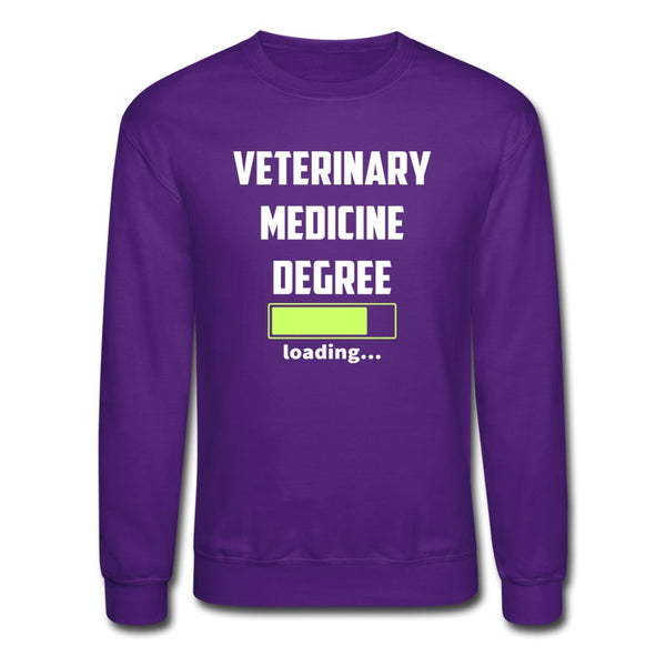 Veterinary medicine degree loading Crewneck Sweatshirt-Unisex Crewneck Sweatshirt | Gildan 18000-I love Veterinary