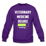 Veterinary medicine degree loading Crewneck Sweatshirt-Unisex Crewneck Sweatshirt | Gildan 18000-I love Veterinary