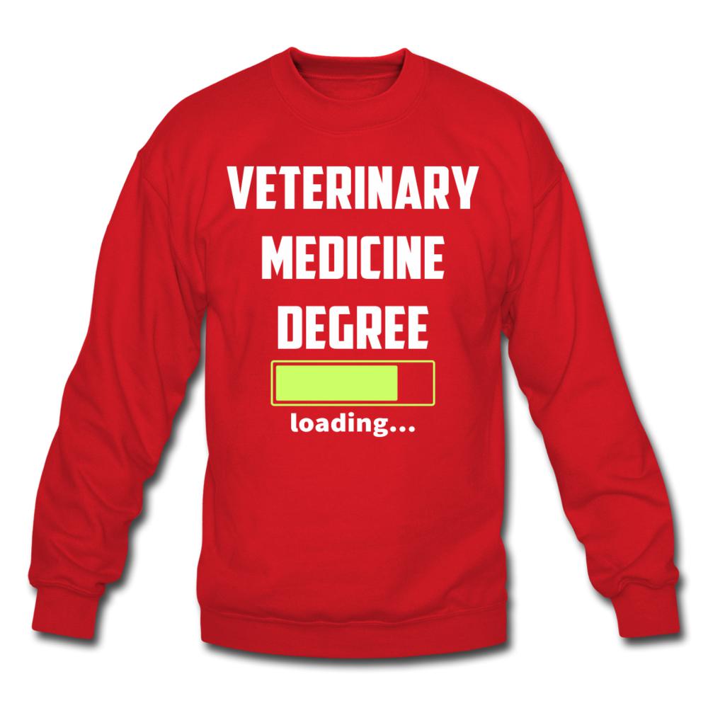 Veterinary medicine degree loading Crewneck Sweatshirt-Unisex Crewneck Sweatshirt | Gildan 18000-I love Veterinary