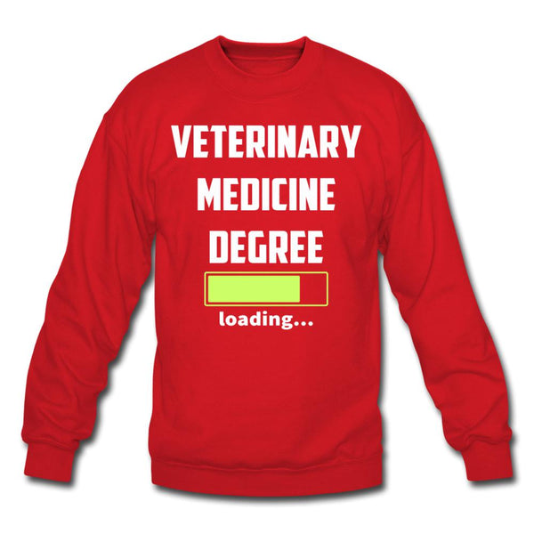 Veterinary medicine degree loading Crewneck Sweatshirt-Unisex Crewneck Sweatshirt | Gildan 18000-I love Veterinary
