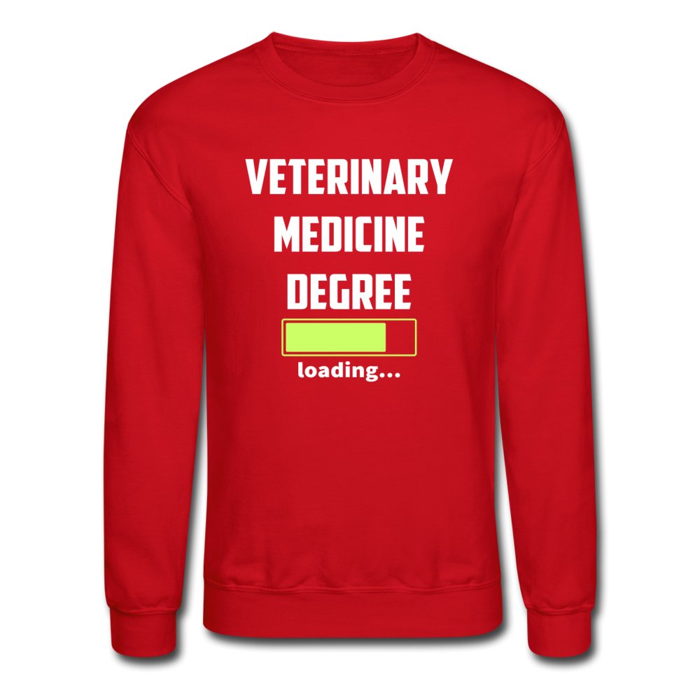 Veterinary medicine degree loading Crewneck Sweatshirt-Unisex Crewneck Sweatshirt | Gildan 18000-I love Veterinary