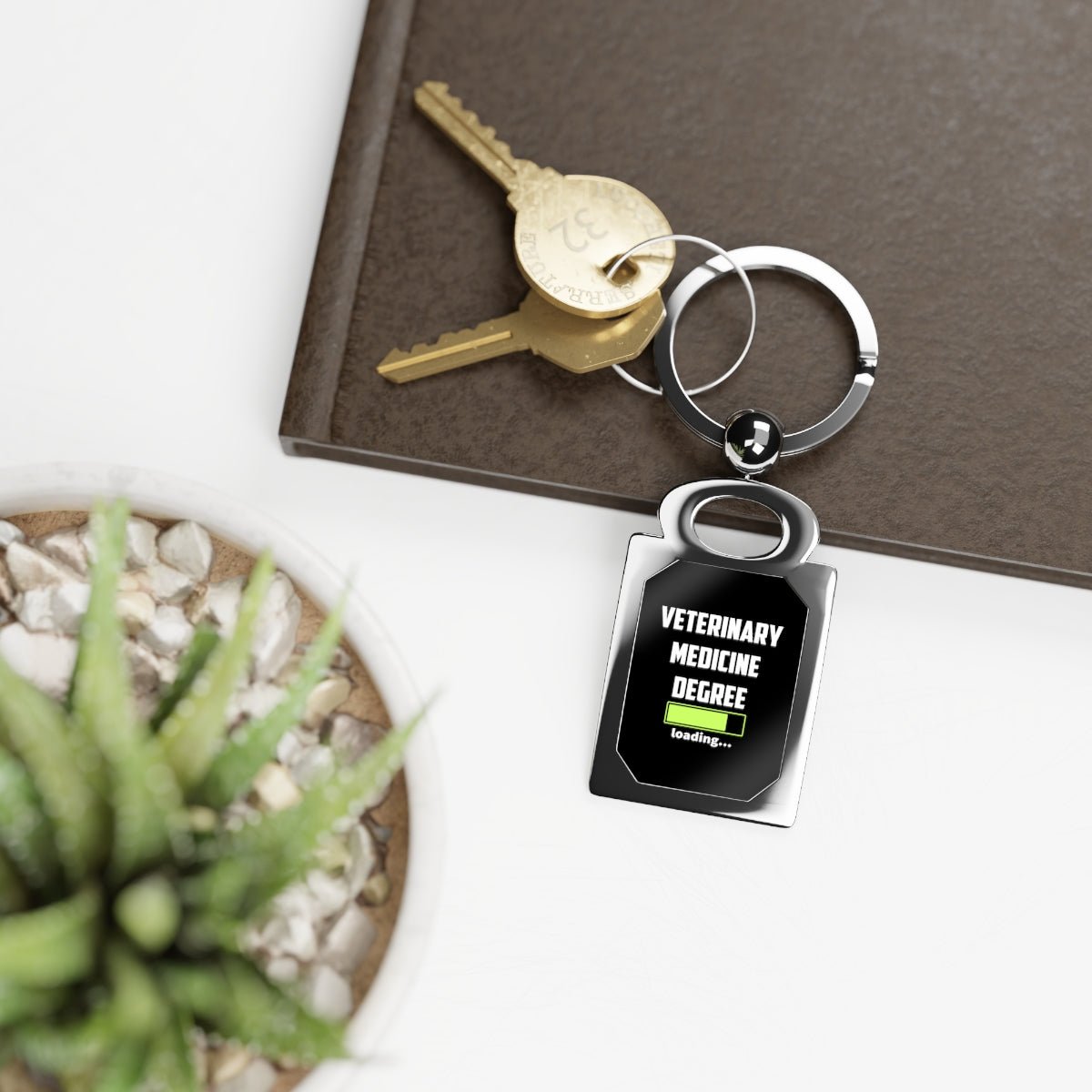 Veterinary medicine degree loading Keychain-Keychains-I love Veterinary
