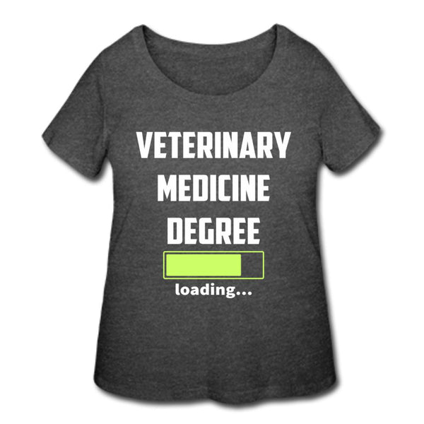 Veterinary medicine degree loading Women's Curvy T-shirt-Women’s Curvy T-Shirt | LAT 3804-I love Veterinary